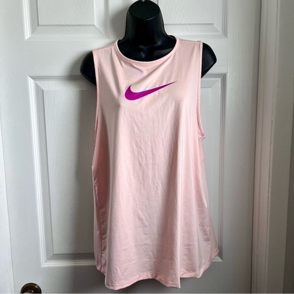 3/25$💥 Nike Pro Dri-fit Tank Top Pink racerback Activewear Women Large camisole
